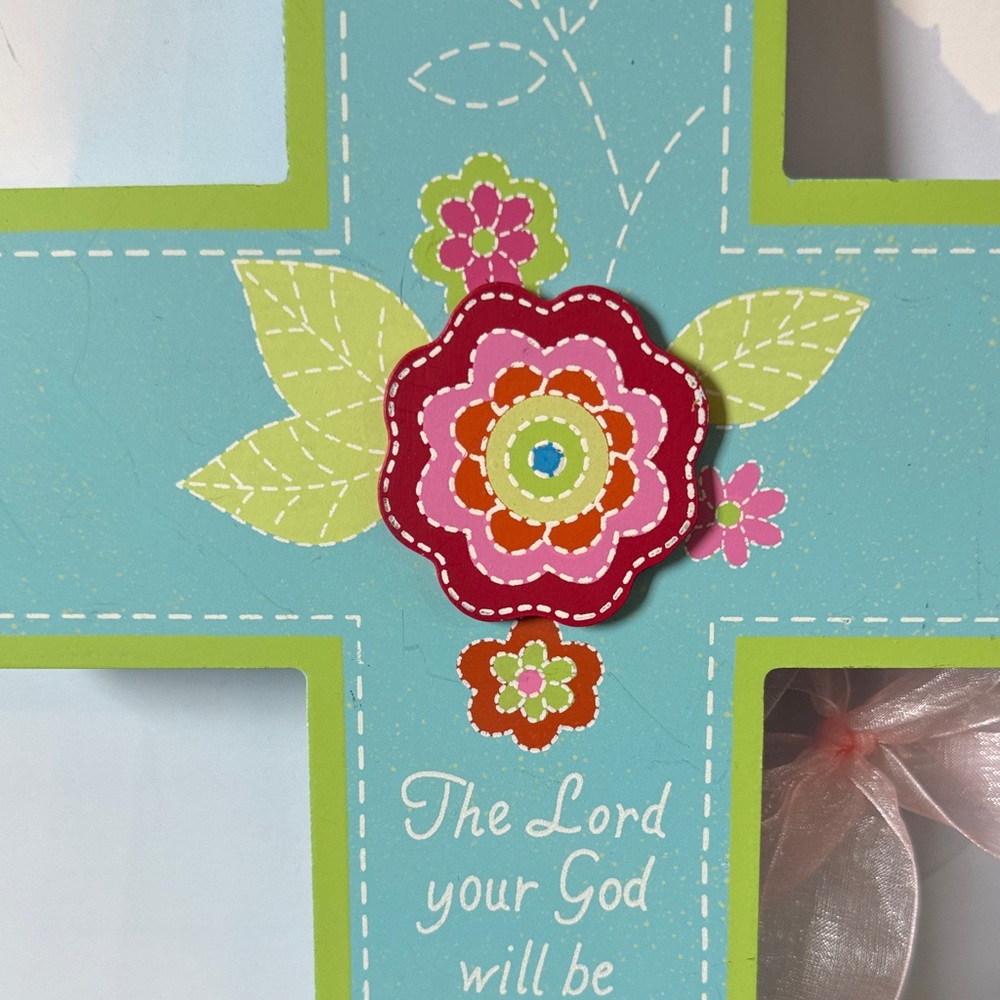 Hobby Lobby Blue and Green Cross Wall Decor - Picture 4 of 7